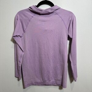 Kyodan Women's Seamless Lilac Long Sleeve Hooded Shirt Size M